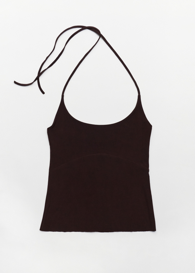 Top, chocolate colour
